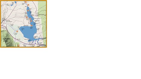 Crowley Lake map – Kaweah Fly Fishers