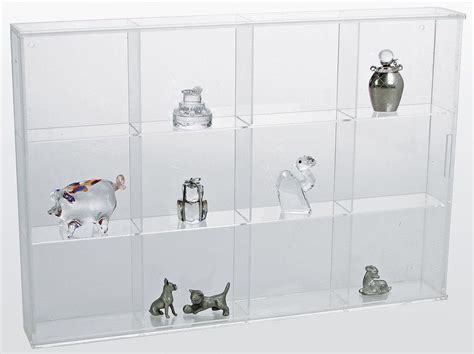 Miniature Figurine Display Case-Large w/12 Compartments 3" Acrylic ...