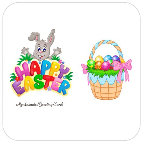 Happy Easter Bunny Card - Animated Greeting Cards