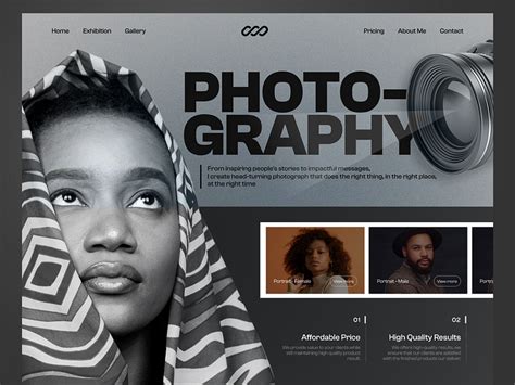 Photography Portfolio Website by Akinsola on Dribbble