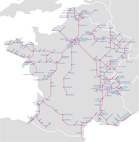 Tgv carte » Voyage - Carte - Plan