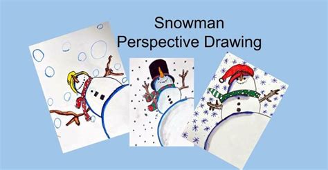 Fun, Easy! Snowman Perspective Drawing