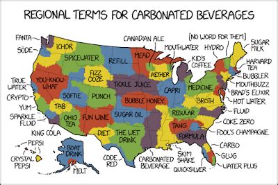 Joyful Public Speaking (from fear to joy): A satirical map with over 50 alleged regional terms ...