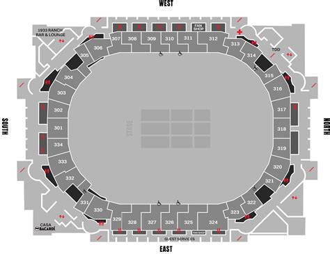 Interactive Concourse Maps | American Airlines Center