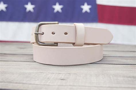 Natural Full Grain Leather Belt - Thirteen50 Leather