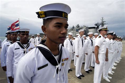 File:US Navy 090716-N-6770T-117 A Royal Thai Navy sailor stands in ranks beside his U.S. Navy ...