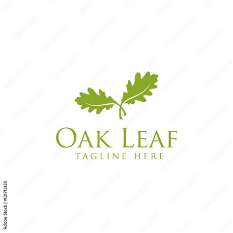 Oak Leaf Creative Logo Design Stock Vector | Adobe Stock