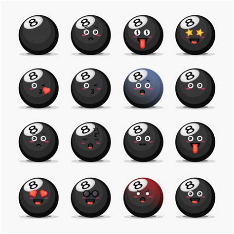 20+ Eight Ball Emoji Stock Illustrations, Royalty-Free Vector Graphics ...