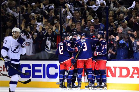 History! CBJ wins first playoff series, sweeps Lightning. How are you ...