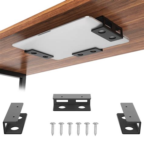 Buy Under Desk Laptop Metal Bracket with Felt Board to Protect Your ...