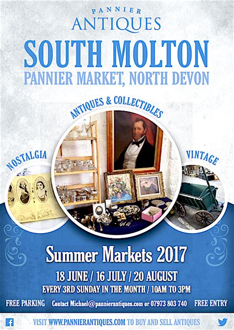 Antique market, Sunday 18th June in the Pannier Market, South Molton # ...