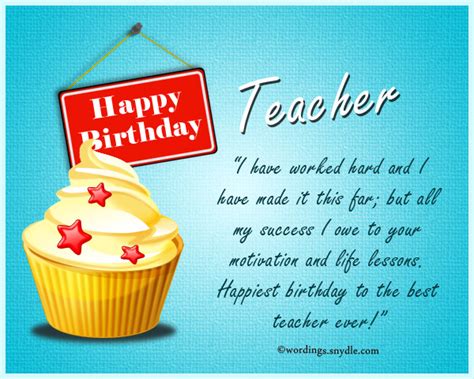 27+ Happy Birthday Teacher Quotes - EmmetEllecia