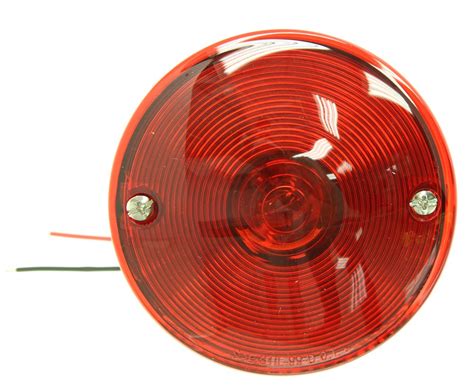 Optronics Trailer Tail Light - Stop, Turn, Tail, License - Round - Red Lens - Driver Side ...