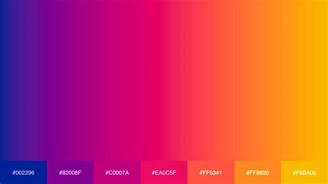 Instagram Logo Color Palette