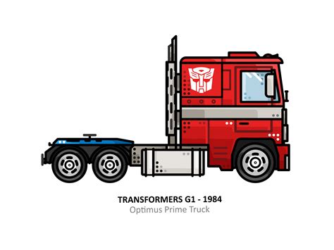 Dribbble - Optimus Prime Truck.png by Aleksandar Savic / almigor