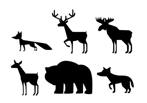 Forest Animal Silhouettes Free Stock Photo - Public Domain Pictures