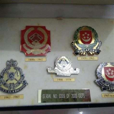 Historic Singapore Police Force SPF Crest Collection Logo Badge Pins Past Present, Toys & Games ...