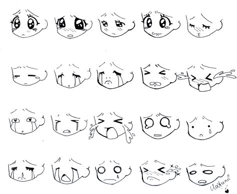 Manga Chibi faces 2 | Cómo dibujar, Tutorial de dibujo, Dibujo de la cara