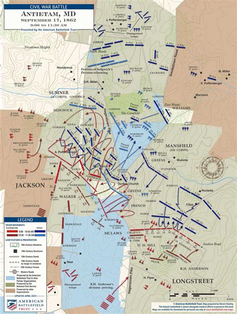 Battle Of Antietam Map