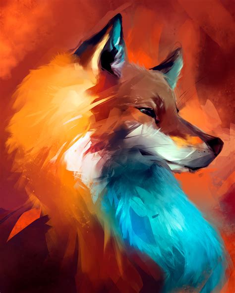 Guilherme Asthma on Behance | Fox painting, Digital art illustration ...