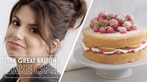 How to make Victoria Sponge Cake - Cake Recipe | The Great British Bake Off - YouTube