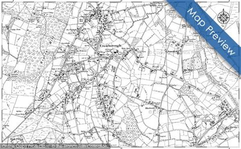 Personalise Your Old Map - Crowborough, 1897 | Ordnance survey maps ...