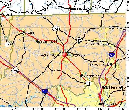 Springfield, Tennessee (TN 37172) profile: population, maps, real ...