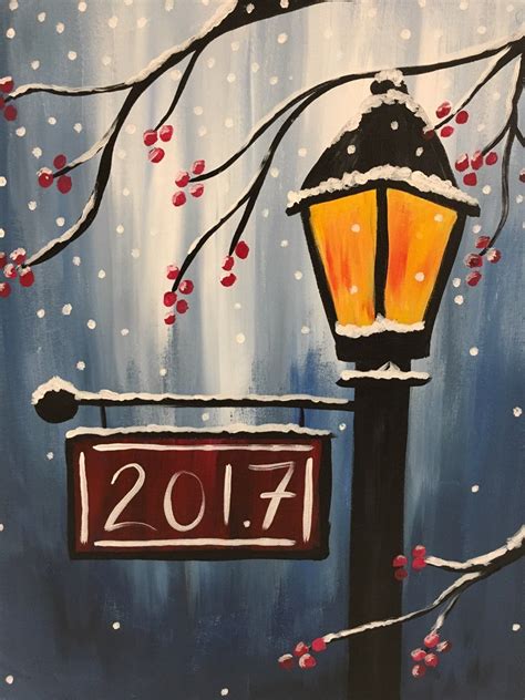 Winter Lantern | Christmas paintings, Winter painting, Lantern painting