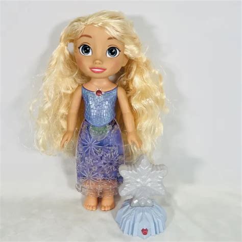 DISNEY FROZEN JAKKS Pacific Elsa Doll Northern Lights Singing 13” Doll Tested $19.99 - PicClick