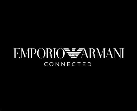 Emporio Armani Connected Brand Clothes Logo Symbol White Design Fashion ...