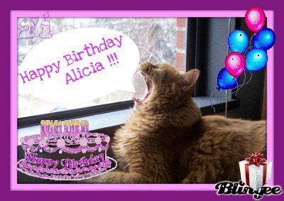 Happy birthday Alicia Light Box, Happy Birthday, Greetings, Greeting ...