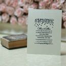 Personalised Wedding Invitations Hearts Rubber Stamp By Pretty Rubber Stamps ...