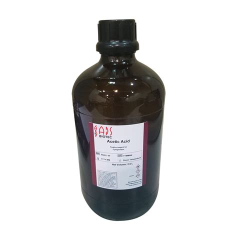 Glacial Acetic Acid 2.5L - ADS BIOTEC