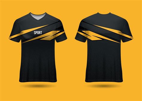 T-Shirt Sport Design. Racing jersey. uniform front and back view ...