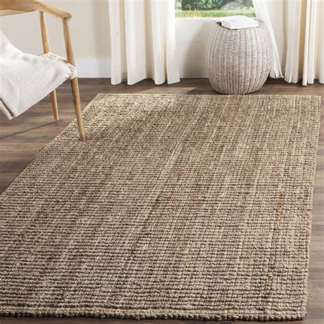 SAFAVIEH Jerneja Handmade Solid Chunky Jute Area Rug - Overstock - 4382770 | Natural fiber area ...