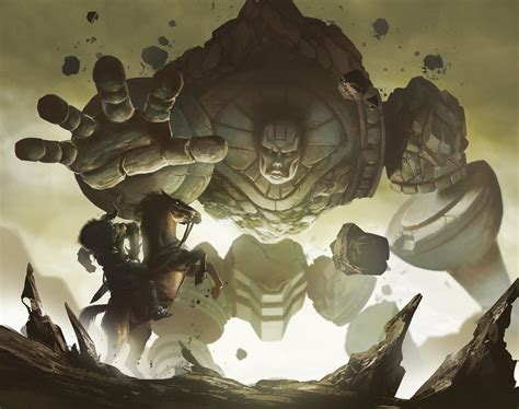 ArtStation - Dark Warriors - Stone Golem