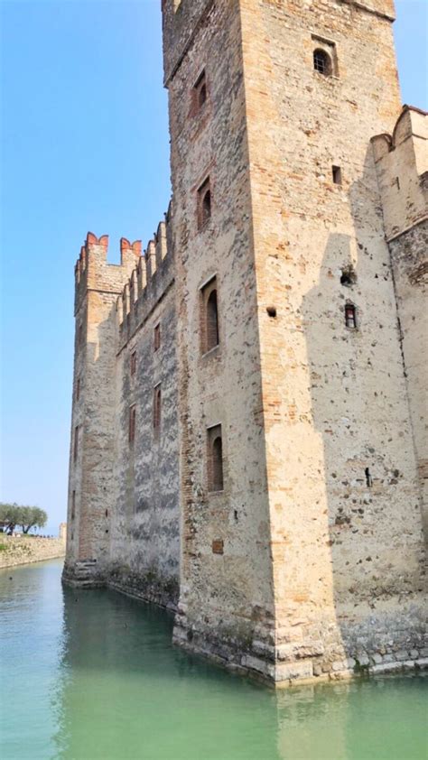 Sirmione Castle at Lake Garda, Italy