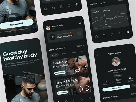 5 Best Fitness App Design Templates in 2024 | Exercise.com