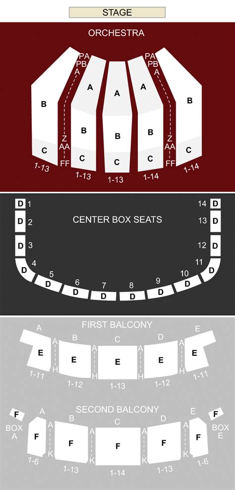 Keller Auditorium Seating Map | Elcho Table