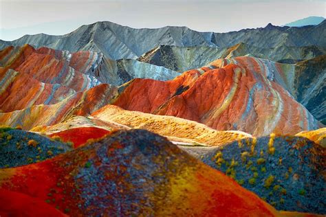 Incredibly Colorful Rock Formations in China | Bored Panda