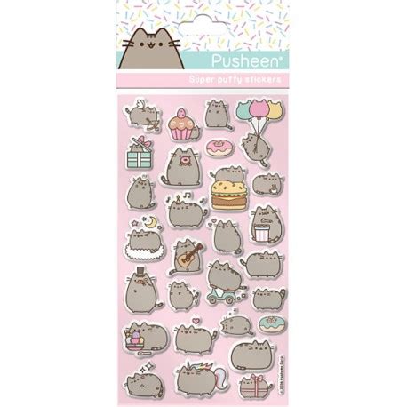 Pusheen Puffy Stickers - Kawaii Panda - Making Life Cuter