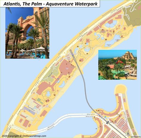 Atlantis Aquaventure Waterpark Map - Dubai - Ontheworldmap.com