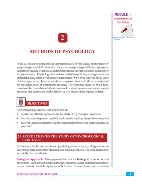 Methods of Psychology