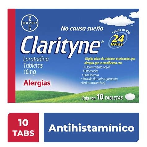 Antialérgico Clarityne 10 mg 10 tabletas | Walmart