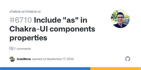 Include "as" in Chakra-UI components properties · Issue #6710 · chakra ...