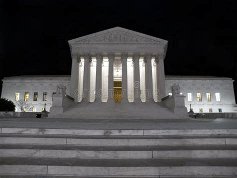 Supreme Court Night stock photo. Image of courthouse - 13864810