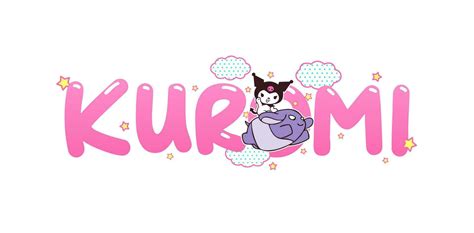 vector illustration Kuromi lettering fonts with character designs for Promotional and marketing ...