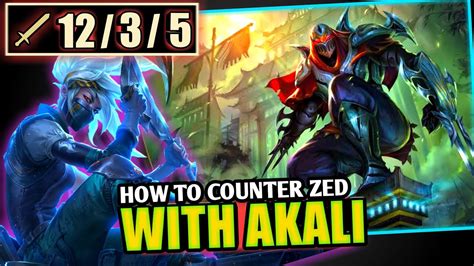 How To Counter Zed With Akali Mid - Akali vs Zed Matchup (Full gameplay ...