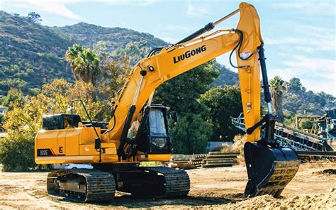 Download wallpapers LiuGong CLG 922E, 4k, excavator, 2020 excavators, construction machinery ...