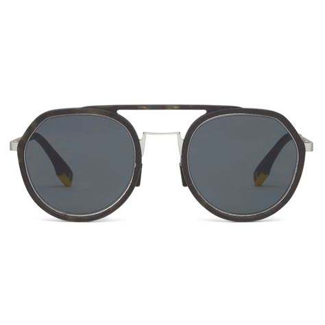 Fendi - Fendi Light - Round Sunglasses - Havana - Sunglasses - Fendi ...